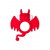 Красное эрекционное кольцо на пенис JOS COCKY DEVIL - JOS - в Златоусте купить с доставкой