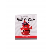 Стимулирующий презерватив-насадка Roll   Ball Strawberry - Sitabella - купить с доставкой в Златоусте