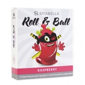Стимулирующий презерватив-насадка Roll   Ball Raspberry - Sitabella - купить с доставкой в Златоусте