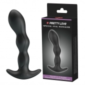 Черный анальный стимулятор простаты с вибрацией Special Anal Massager - 14,5 см. - Baile - в Златоусте купить с доставкой