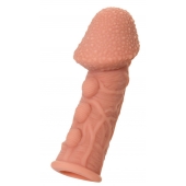 Насадка на фаллос с пузыриками, венками и ребристостью KOKOS Extreme Sleeve 09 - 12,7 см. - KOKOS - в Златоусте купить с доставкой