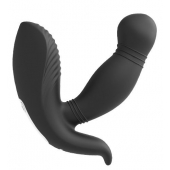 Черный вибромассажер простаты PROSTATE HERO - Dream Toys - в Златоусте купить с доставкой