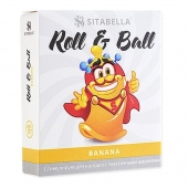Стимулирующий презерватив-насадка Roll   Ball Banana - Sitabella - купить с доставкой в Златоусте