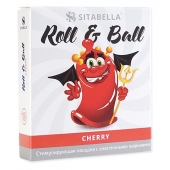 Стимулирующий презерватив-насадка Roll   Ball Cherry - Sitabella - купить с доставкой в Златоусте