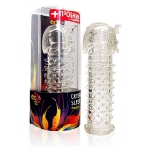 Закрытая прозрачная насадка на пенис Crystal Sleeve Faraon - 13,5 см. - Erowoman-Eroman - в Златоусте купить с доставкой
