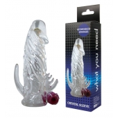 Закрытая прозрачная вибронасадка на пенис Crystal Sleeve Vibe - Erowoman-Eroman - в Златоусте купить с доставкой