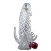 Закрытая прозрачная вибронасадка на пенис Crystal Sleeve Vibe - Erowoman-Eroman - в Златоусте купить с доставкой