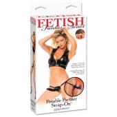 Черный податливый страпон Posable Partner Strap-On - 17,8 см. - Pipedream - купить с доставкой в Златоусте