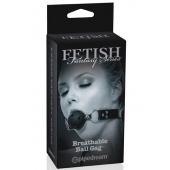 Черный кляп с дырочками Breathable Ball Gag - Pipedream - купить с доставкой в Златоусте