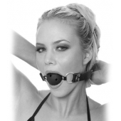 Черный кляп с дырочками Breathable Ball Gag - Pipedream - купить с доставкой в Златоусте