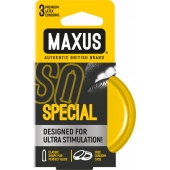 Презервативы с точками и рёбрами в железном кейсе MAXUS Special - 3 шт. - Maxus - купить с доставкой в Златоусте