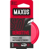 Ультратонкие презервативы в железном кейсе MAXUS Sensitive - 3 шт. - Maxus - купить с доставкой в Златоусте