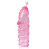 Закрытая рельефная насадка Crystal sleeve snakes в виде змеи с усиками - 14 см. - Erowoman-Eroman - в Златоусте купить с доставкой