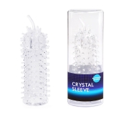 Закрытая рельефная насадка Crystal sleeve с усиками - 12 см. - Erowoman-Eroman - в Златоусте купить с доставкой