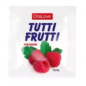 Пробник гель-смазки Tutti-frutti с малиновым вкусом - 4 гр. - Биоритм - купить с доставкой в Златоусте