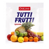 Пробник гель-смазки Tutti-frutti со вкусом тропических фруктов - 4 гр. - Биоритм - купить с доставкой в Златоусте