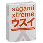 Ультратонкие презервативы Sagami Xtreme SUPERTHIN - 3 шт. - Sagami - купить с доставкой в Златоусте