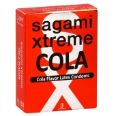 Ароматизированные презервативы Sagami Xtreme COLA - 3 шт. - Sagami - купить с доставкой в Златоусте