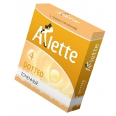 Презервативы Arlette Dotted с точечной текстурой - 3 шт. - Arlette - купить с доставкой в Златоусте