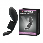 Черное кольцо на пенис с вибрацией Vibration Penis Sleeve - Baile - в Златоусте купить с доставкой