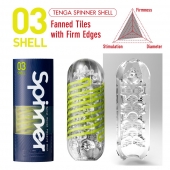 Мастурбатор SPINNER Shell - Tenga - в Златоусте купить с доставкой