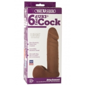 Насадка-мулат для трусиков Vac-U-Lock 6  ULTRASKYN Cock - 17,3 см. - Doc Johnson - купить с доставкой в Златоусте