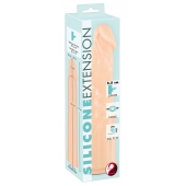 Телесная насадка-удлинитель Silicone Extension - 19 см. - Orion - в Златоусте купить с доставкой
