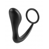 Эрекционное кольцо с анальной пробкой Ass-Gasm Cockring Plug - Pipedream - в Златоусте купить с доставкой