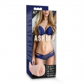 Телесный мастурбатор-вагина с вибропулей Ashley - Blush Novelties - в Златоусте купить с доставкой
