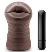 Коричневый мастурбатор-ротик Heather - Blush Novelties - в Златоусте купить с доставкой