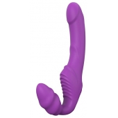 Фиолетовый безремневой вибрострапон DOUBLE DIPPER - Dream Toys - купить с доставкой в Златоусте