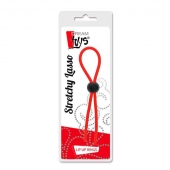 Красное эрекционное лассо с одной бусиной-утяжкой STRETCHY THIN LASSO - Dream Toys - в Златоусте купить с доставкой