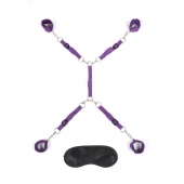 Фиолетовый набор фиксаций на кровати Classic Bedspreader - Lux Fetish - купить с доставкой в Златоусте
