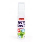 Гель-смазка Tutti-frutti со вкусом сладкой мяты - 30 гр. - Биоритм - купить с доставкой в Златоусте