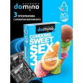 Презервативы для орального секса DOMINO Sweet Sex с ароматом мороженого - 3 шт. - Domino - купить с доставкой в Златоусте