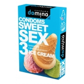 Презервативы для орального секса DOMINO Sweet Sex с ароматом мороженого - 3 шт. - Domino - купить с доставкой в Златоусте