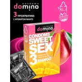 Презервативы для орального секса DOMINO Sweet Sex с ароматом манго - 3 шт. - Domino - купить с доставкой в Златоусте