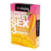 Презервативы для орального секса DOMINO Sweet Sex с ароматом манго - 3 шт. - Domino - купить с доставкой в Златоусте