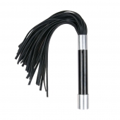 Черная плеть Easytoys Flogger With Metal Grip - 38 см. - Easy toys - купить с доставкой в Златоусте