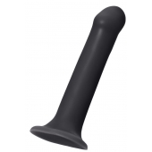 Черный фаллос на присоске Silicone Bendable Dildo XL - 20 см. - Strap-on-me - купить с доставкой в Златоусте