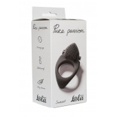 Черное эрекционное виброкольцо Pure Passion Sunset - Lola Games - в Златоусте купить с доставкой
