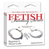 Металлические наручники Beginner s Metal Cuffs - Pipedream - купить с доставкой в Златоусте