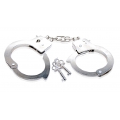 Металлические наручники Beginner s Metal Cuffs - Pipedream - купить с доставкой в Златоусте
