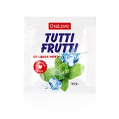 Пробник гель-смазки Tutti-frutti со вкусом мяты - 4 гр. - Биоритм - купить с доставкой в Златоусте