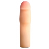 Телесная насадка-удлинитель на пенис PERFORMANCE 1.5INCH COCK XTENDER - 16 см. - Blush Novelties - в Златоусте купить с доставкой