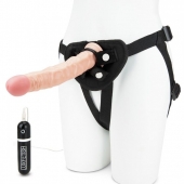 Регулируемые трусики с вибрирующей насадкой - 21 см. - Lux Fetish - купить с доставкой в Златоусте