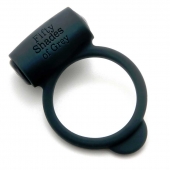 Темно-серое эрекционное кольцо Vibrating Love Ring с вибрацией - Fifty Shades of Grey - в Златоусте купить с доставкой