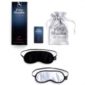 Набор из двух масок на глаза Soft Blindfold Twin Pack - Fifty Shades of Grey - купить с доставкой в Златоусте