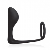Стимулятор простаты с фиксацией эрекционным кольцом Prostate Gear - BlueLine - в Златоусте купить с доставкой