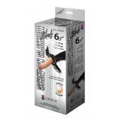 Пояс-трусики с насадкой Glamour - 17 см. - LOVETOY (А-Полимер) - купить с доставкой в Златоусте